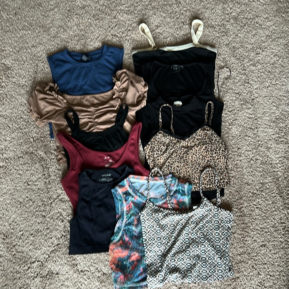 crop tops as a bundle for $12